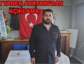 ONUR YAREN AYAYDIN’DAN AÇIKLAMA