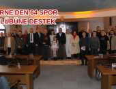 EDİRNE’DEN 64 SPOR KULÜBÜNE DESTEK