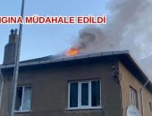 EVDE ÇIKAN YANGINA MÜDAHALE EDİLDİ